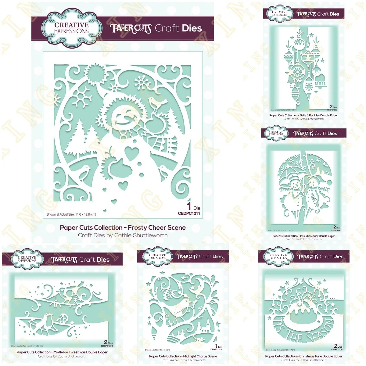 

Christmas Fare Mistletoe Tweetmas Bells and Baubles 2022 New Metal Cutting Dies Scrapbook Diary Decoration Embossing Template