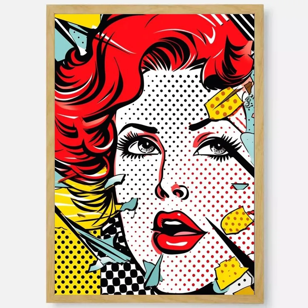 Abstract Pop Roy Lichtenstein постер HD арт липкая стена водонепроницаемый дом гостиная