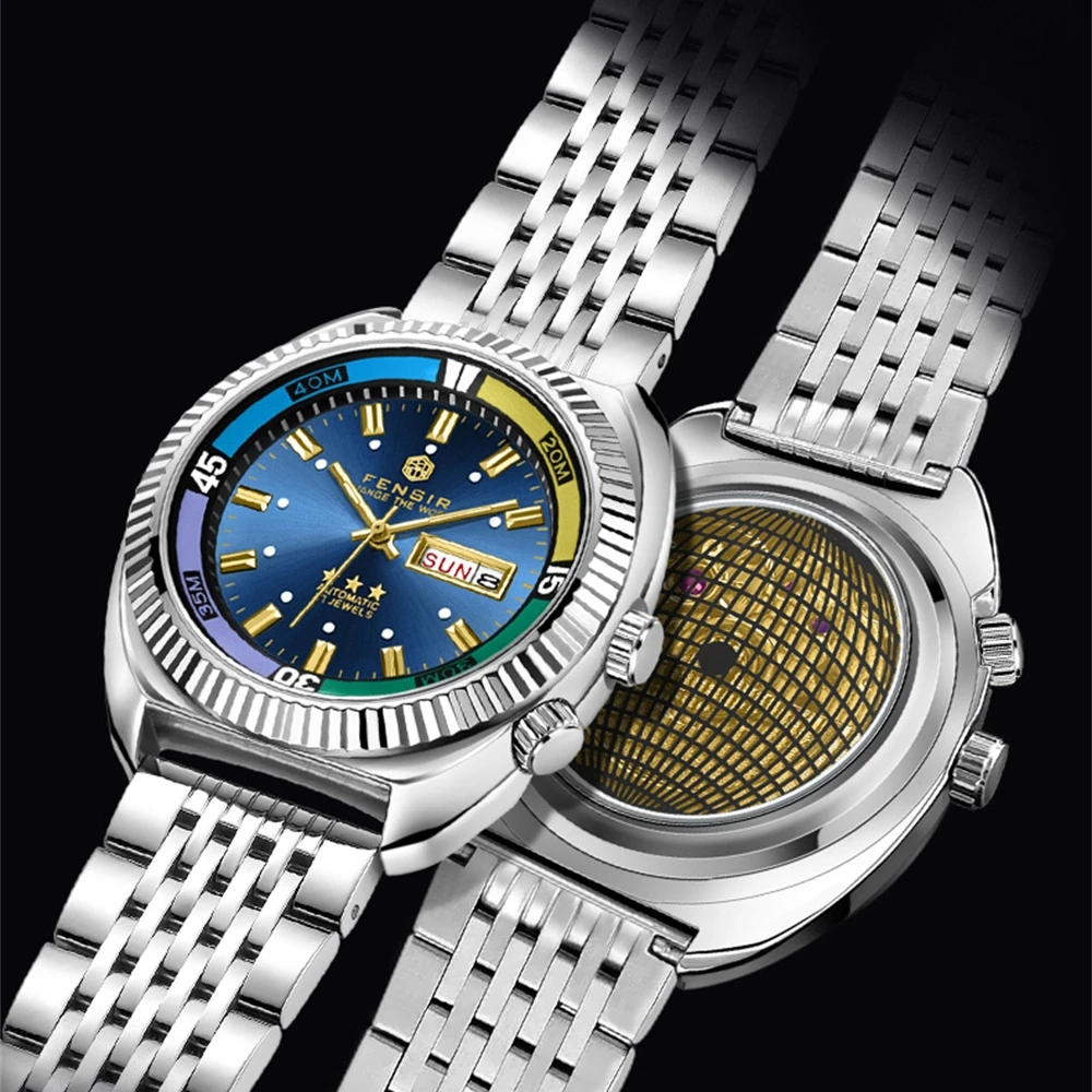 2025 Ретро поддельные механические мужские кварцевые часы модные спортивные с