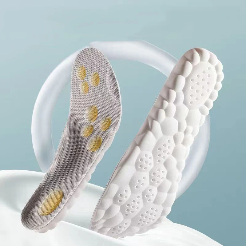 4D Massage Shoes Insoles 2023 Super Soft Running Sports Insole for Feet Baskets Shoe Sole Arch Support Orthopedic Inserts Unisex