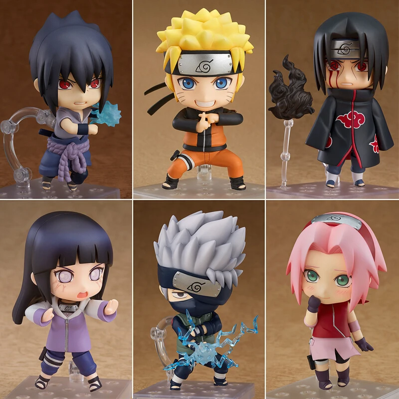 

10cm Anime Figure Uzumaki Naruto Gaara Kakashi Hyūga Hinata Cute Toys Shippuden Naruto Q Figurals nendoroid Action Figures Model