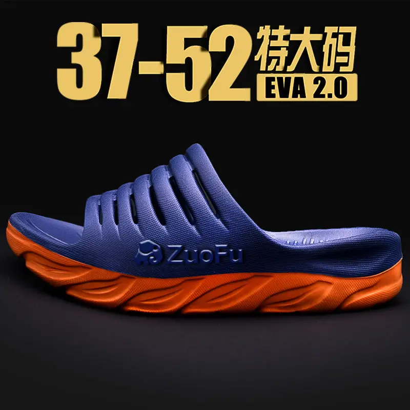 

2021 Plus Size 51 Men Slippers Casual Shoes Non-slip Slides Bathroom Summer Beach Sandals EVA Soft Sole Unisex Flip Flops slides
