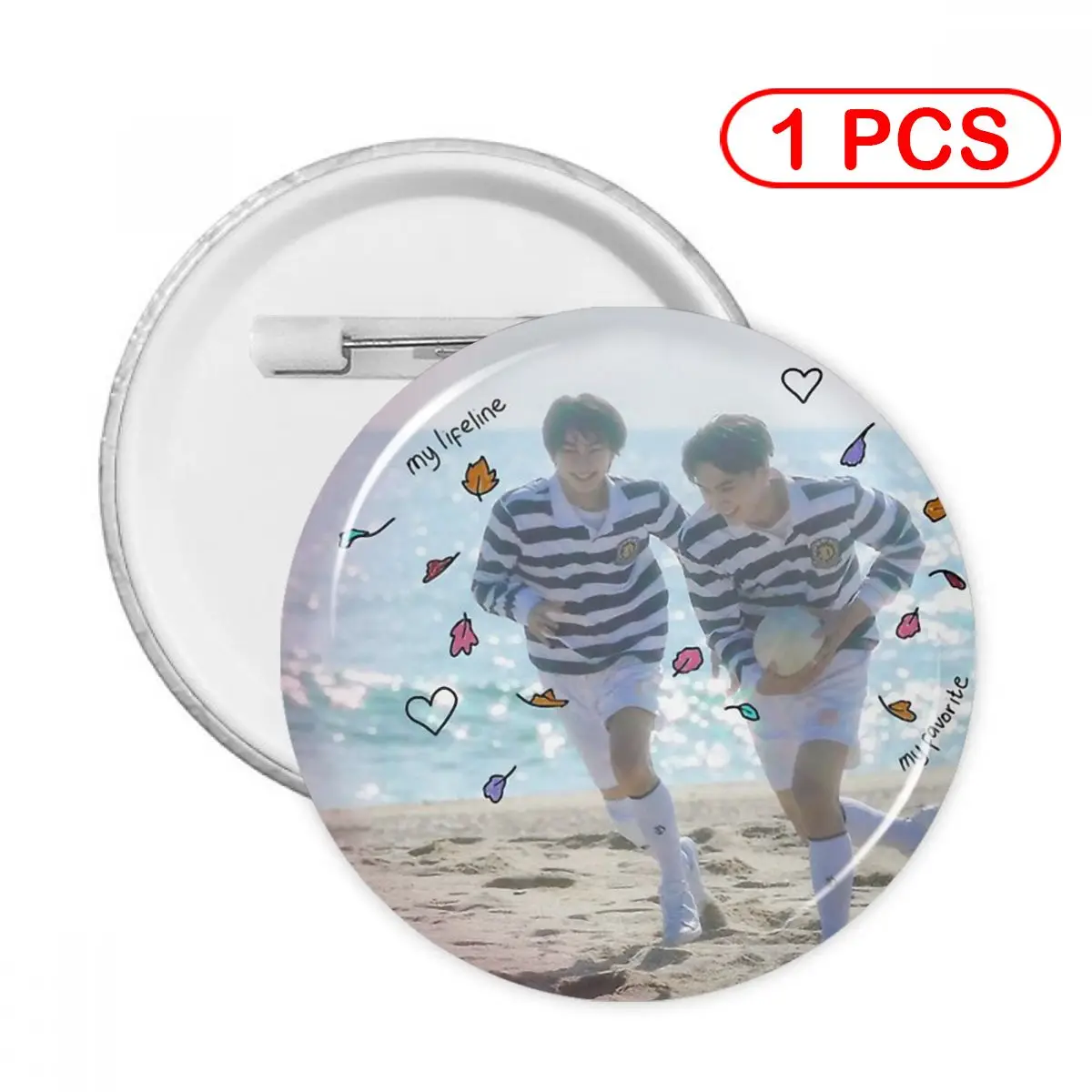 

Детская металлическая брошь в форме сердца, украшение для одежды