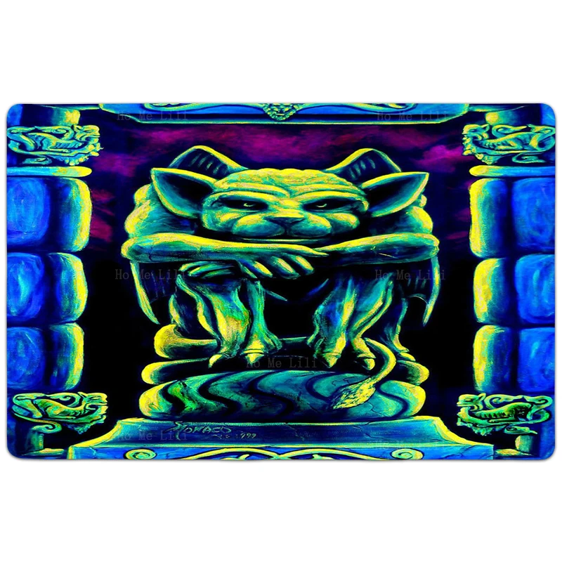 Волшебный психоделический гриб грибы монстр Тики лицо Ретро готический