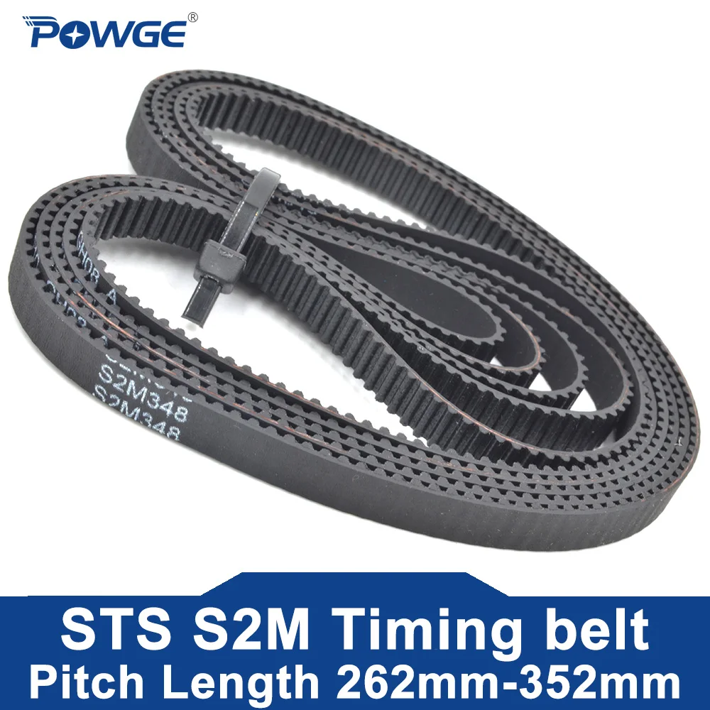 Резиновый Ремень ГРМ POWGE STS S2M Lp = 304 306 308 312 314 316 318 320 322 324 328 330 332 334 336 340 344 348 350 352, ширина 6/10 мм