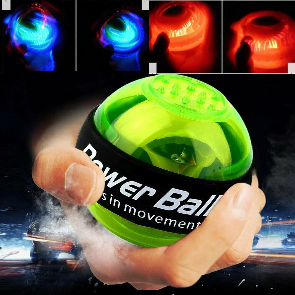 

LED Wrist Ball Self Start Gyroscopic Powerball Gyro Power with Counter Arm Hand Muscle Trainer Fitness Hand Grip Strengthener