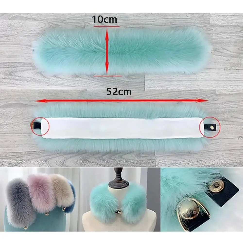 Новинка женский воротник из искусственного лисьего меха шаль зимний плюшевый