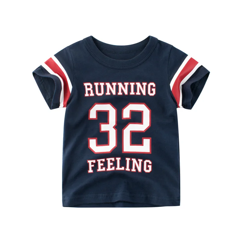 

Summer Boy Football T- Shirt Baby Cotton Tees Kids Printed lothes Toddler Fashion T Shirts Children Costume Outfits Infant Tops