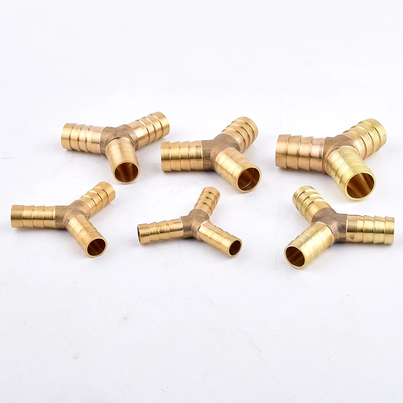 2 шт. латунный зубчатый Y-образный тройник 6-14 мм соединитель пагоды медная