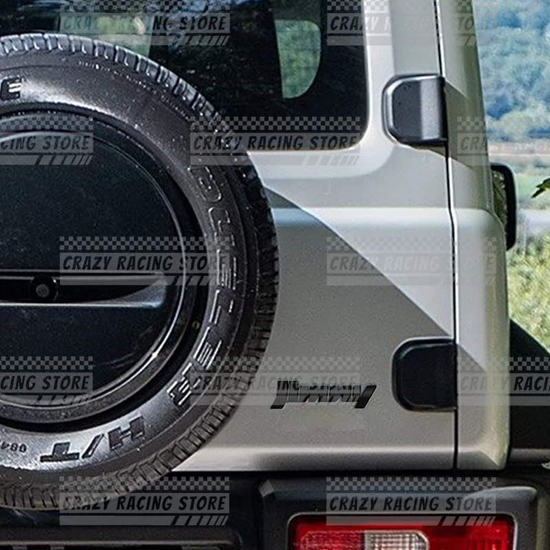 Фото Автомобильные Значки, Эмблема багажника JIMNY, металлические наклейки, наклейки на корпус, письмо, решетка радиатора, декор для Suzuki Jimny Rhino JB31 JB33 JB43 JB64 JB74 №3