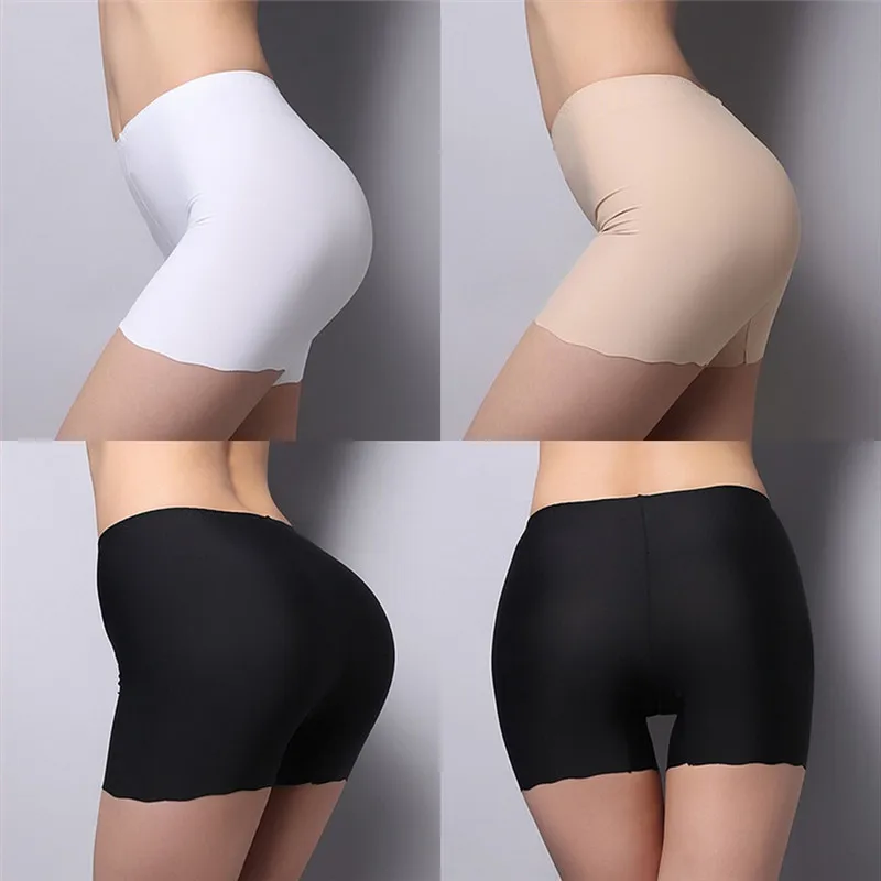 

Soft Cotton Seamless Safety Short Pants Summer Under Skirt Shorts Modal Ice Silk Breathable Short Tights Underwear