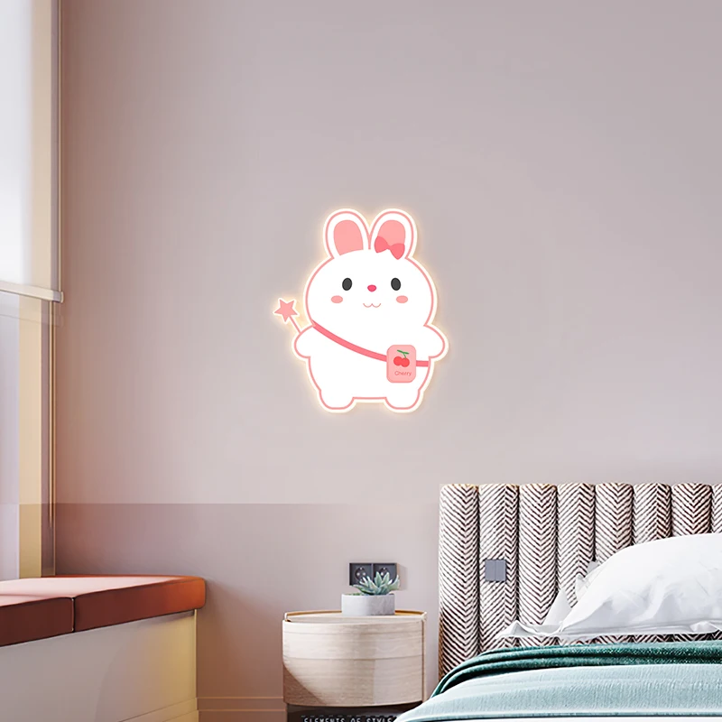 

LICAN Modern LED Wall Sconces Lights for bedroom bedside corridor Kids room 110V 220V LED Wall Lamp sconce lights for Girls Baby