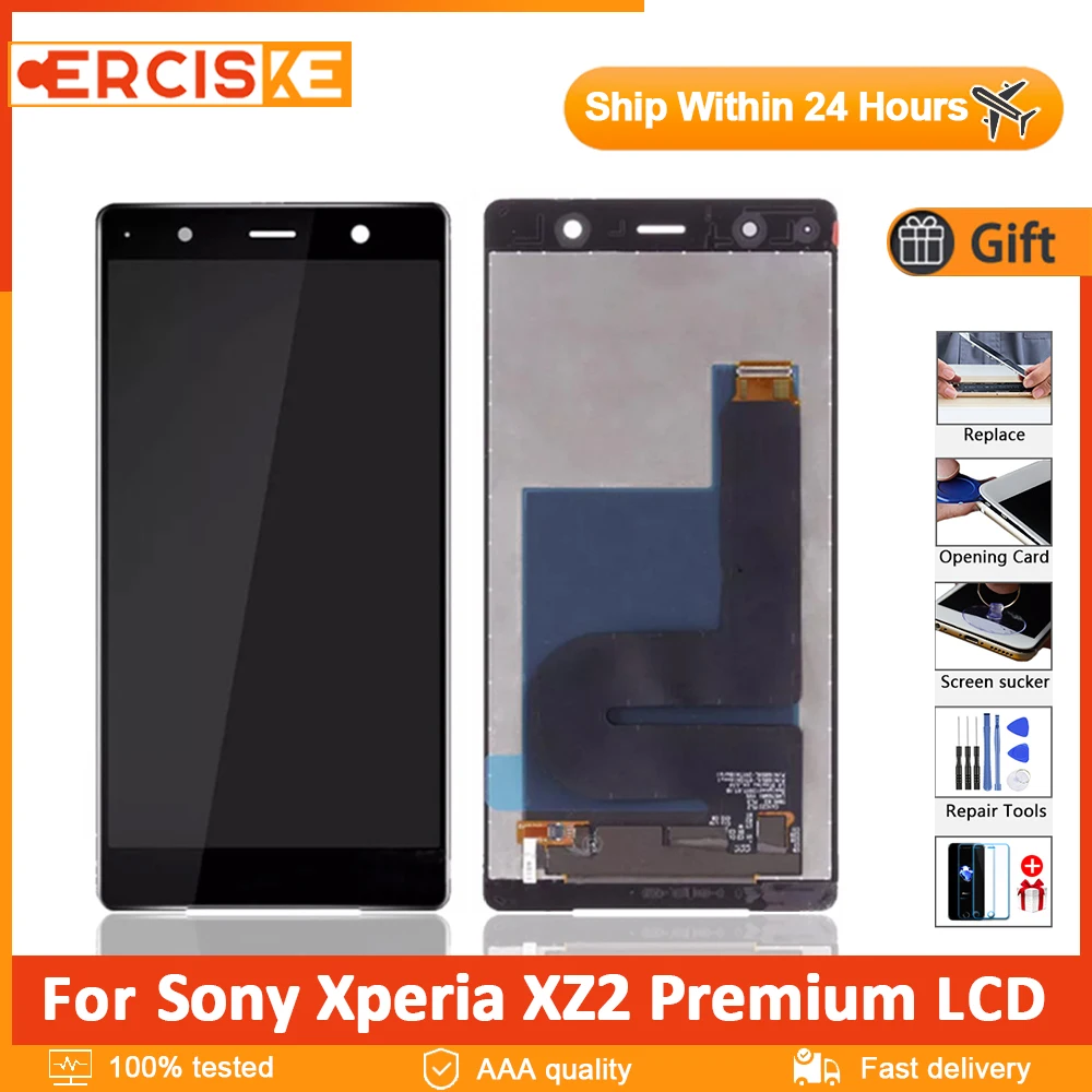 Купи 5, 8 "Оригинальный ЖК-дисплей для Sony Xperia XZ2 Premium Dual H8116 H8166 сенсорный экран дигитайзер Ремонт с рамкой для Sony XZ2 P за 4,082 рублей в магазине AliExpress
