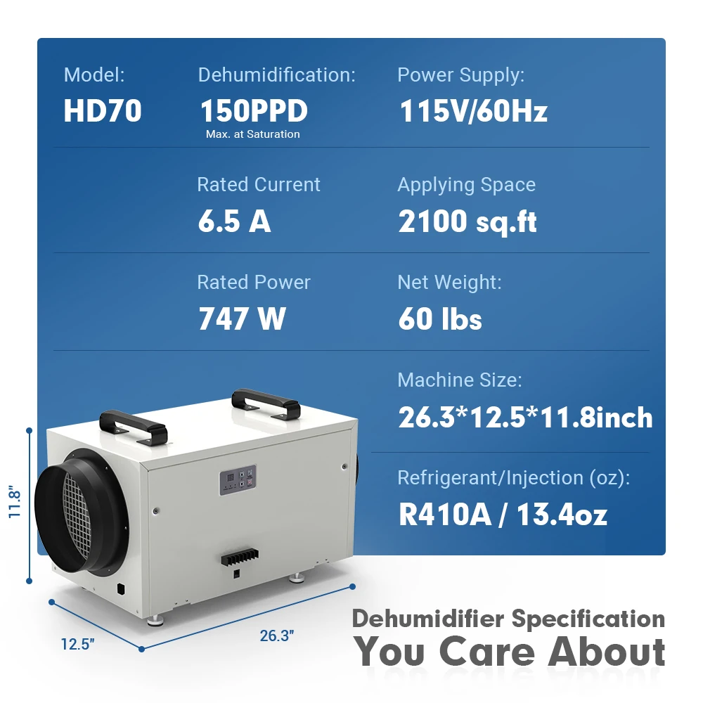 Ползающий осушитель для всего дома Preair ETL 115 в