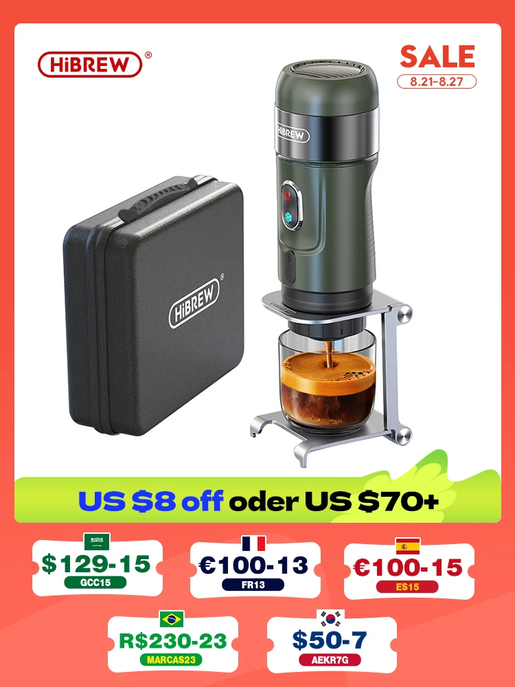 HiBREW Wireless Heating Portable Espresso Coffee Machine for