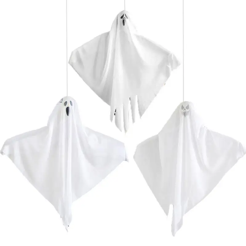 

Halloween Hanging Ghost Decorations 3Pcs Halloween Hanging Ghosts With Light Scary Hanging Ghost Halloween Decorations For Front