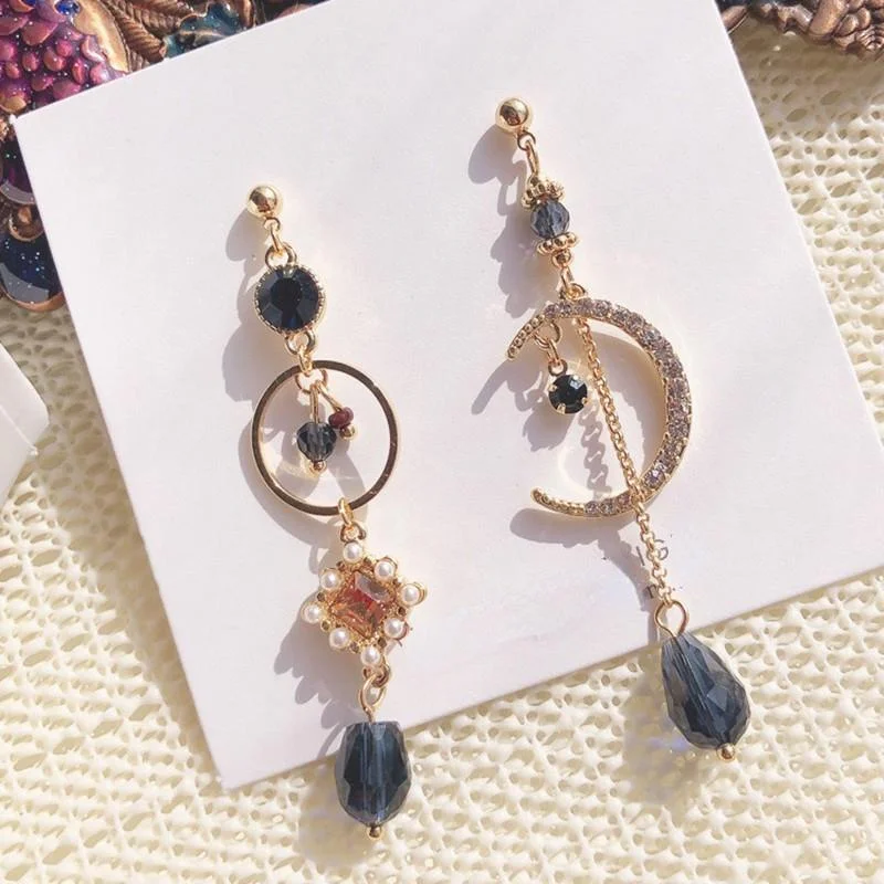 

сережки женские серьги тренд 2023 тренд новинка серьгИзысканные модные геометрические круглые серьги-подвески, серьги в форме Луны для женщи...