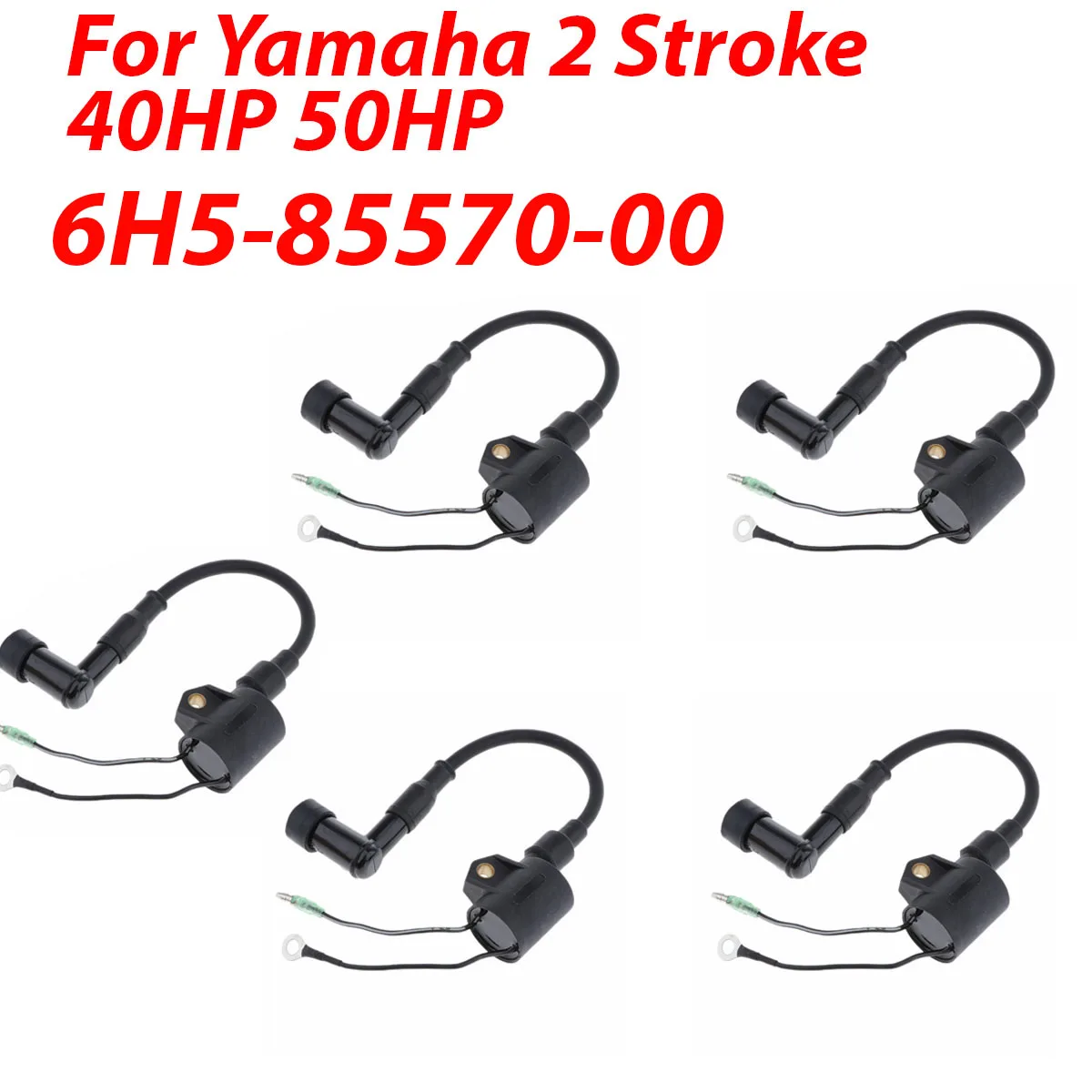 

Катушка зажигания лодки 6H5-85570-00 для Yamaha 40HP 50HP 2-тактный 3-цилиндровый подвесной мотор 6H5-85570, 1/3/5 шт.
