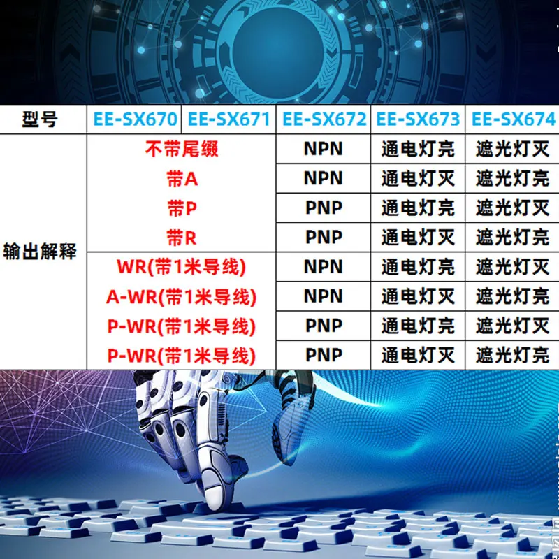 Фотоэлектрический переключатель с U-образным слотом фотоэлектрический Φ 670 EESX672