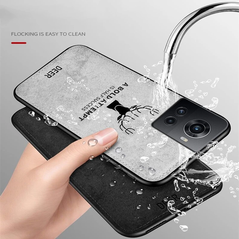 Чехол-накладка для Oneplus ACE мягкий силиконовый чехол-накладка с тканевой текстурой