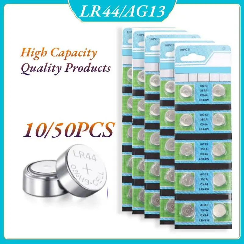Батарейки-таблетки AG13 LR44 L1154 RW82 SR1154 SP76 1 55 В 1-5 шт.