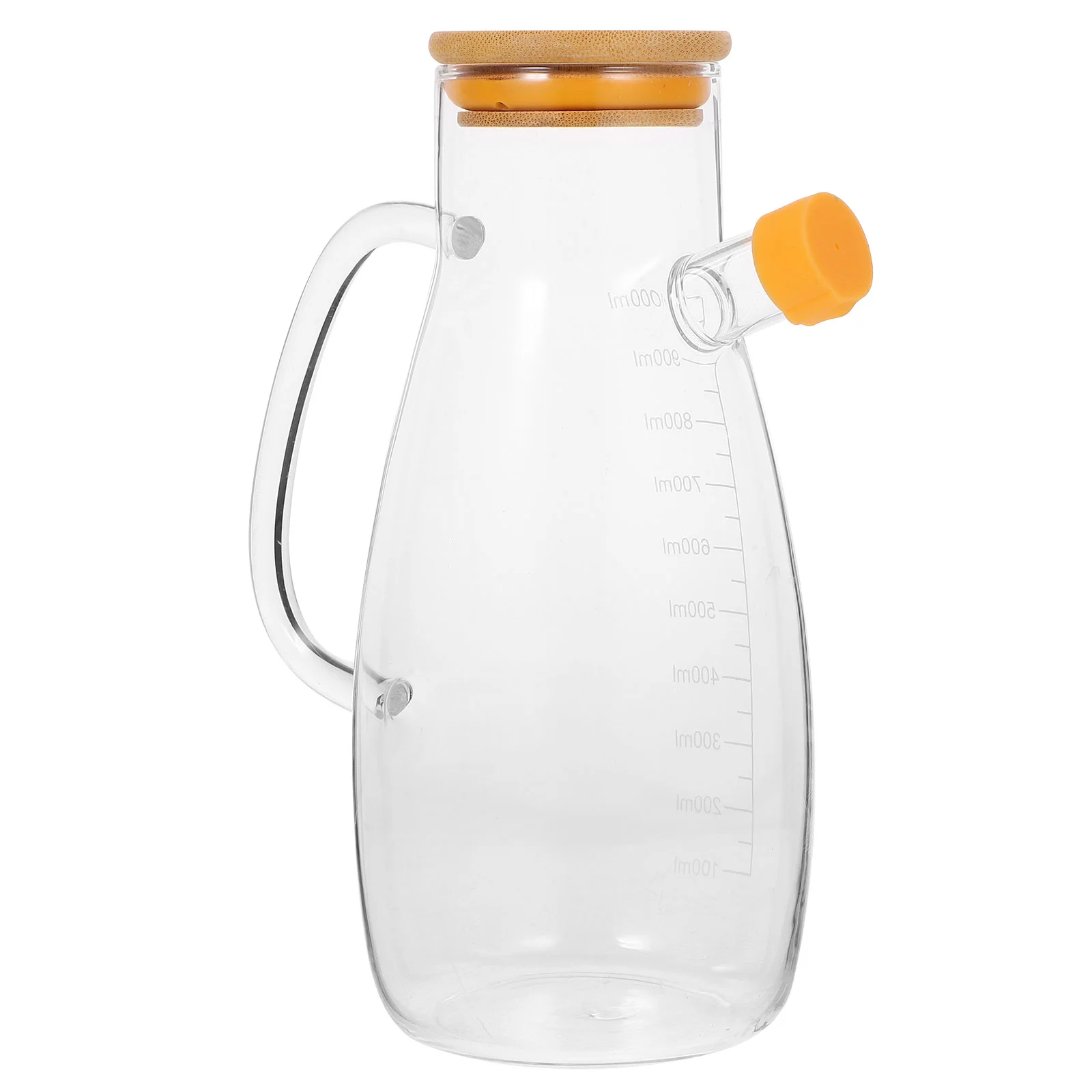 

Glass Oiler Condiment Bottles Kitchen Pot Lid Storage Container Leakproof Dispenser Spout Jars