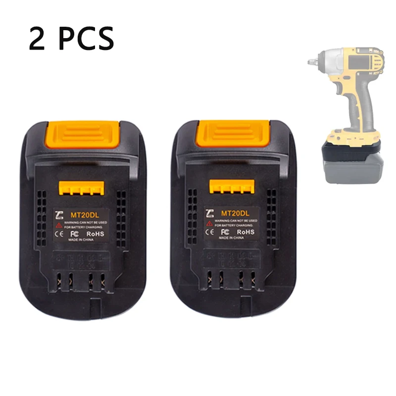 

2pcs MT20DL Battery Adapter Converter for Makita 18V Li-ion Battery Convert to For Dewalt 18V 20V Power Tools Bl1830 Bl1860