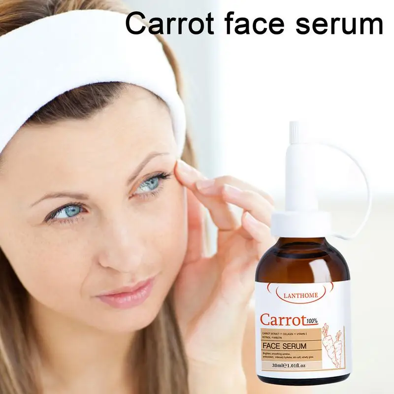 

30ml Carrot Facial Essence Moisturizing Whitening Brightening Serum Dark Spot Corrector Lotion Suitable For All Skin Types