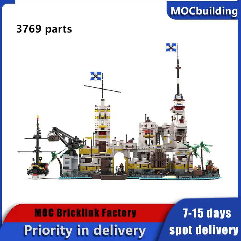 

Модульные строительные блоки MOC Eldorado, главный штаб-квартира, крепость, Императорский корабль, быстрая доставка, игрушки «сделай сам», кирпичи, Рождественский подарок на день рождения