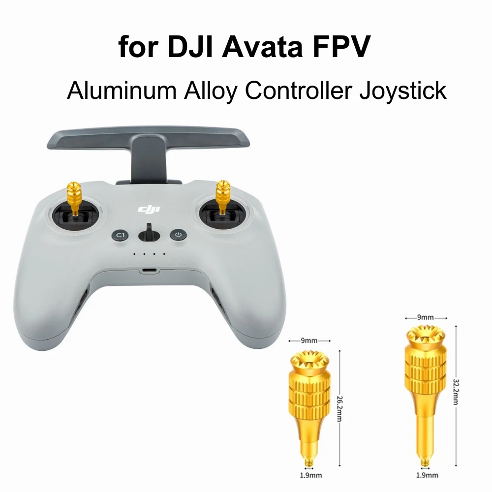 

Height Adjustable Aluminum Alloy Controller Joysticks for DJI Avata Storable Thumb Rocker Rod Protector for Avata FPV Accessory