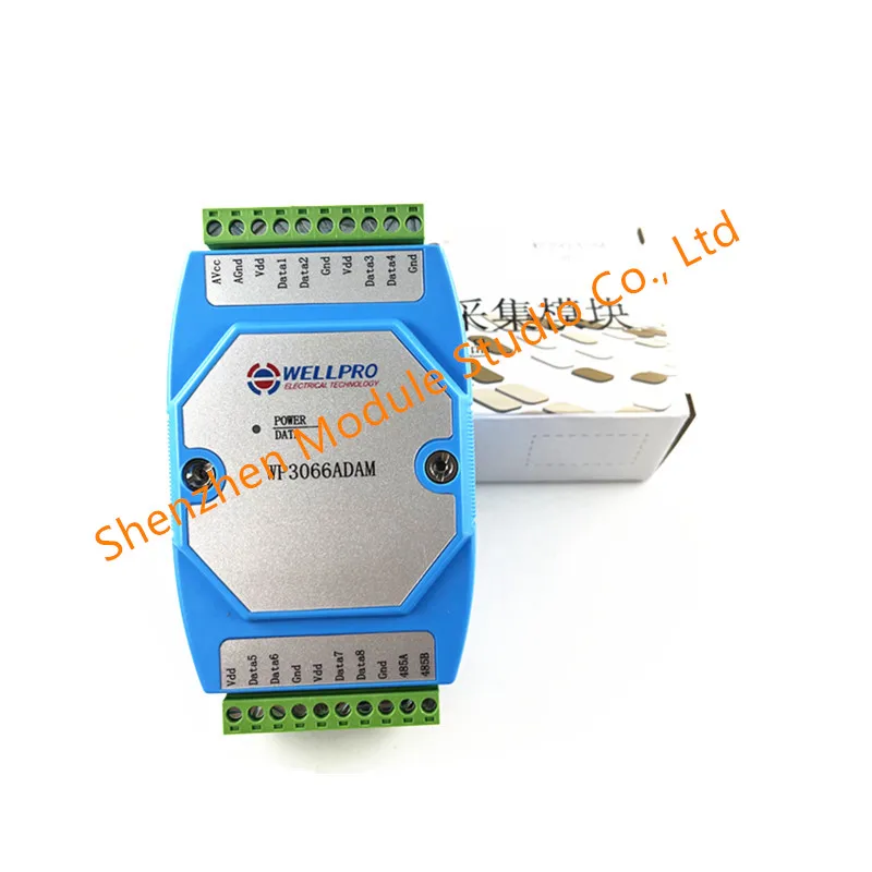 Модуль сбора данных температуры DS18B20 8 каналов WP3066ADAM