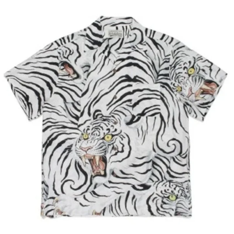 

Luxury Brand high quality WACKO MARIA Shirt Men Women Black Character Print Shirts Top Tees
