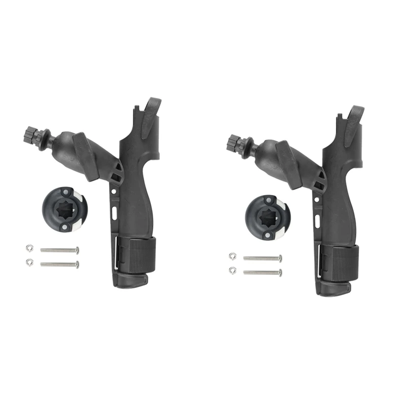

2X 360 Degrees Rotatable Fishing Holder Kayak Boat Fishing Rod Support Tools Fishing Fixer Mount Bracket