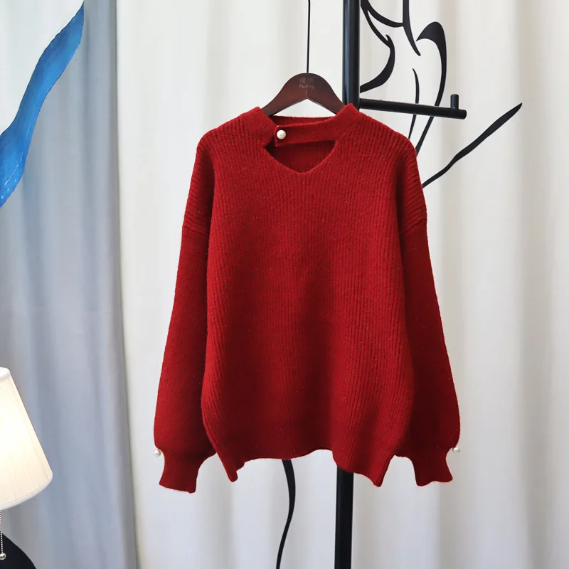 

2022 winter new loose sweater pullover for pregnant women one