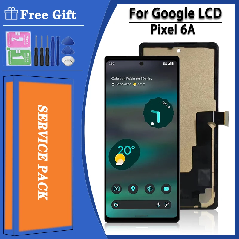 TFT качество для Google Pixel 6A ЖК-дисплей с сенсорным экраном и дигитайзером 6a ЖК-экран