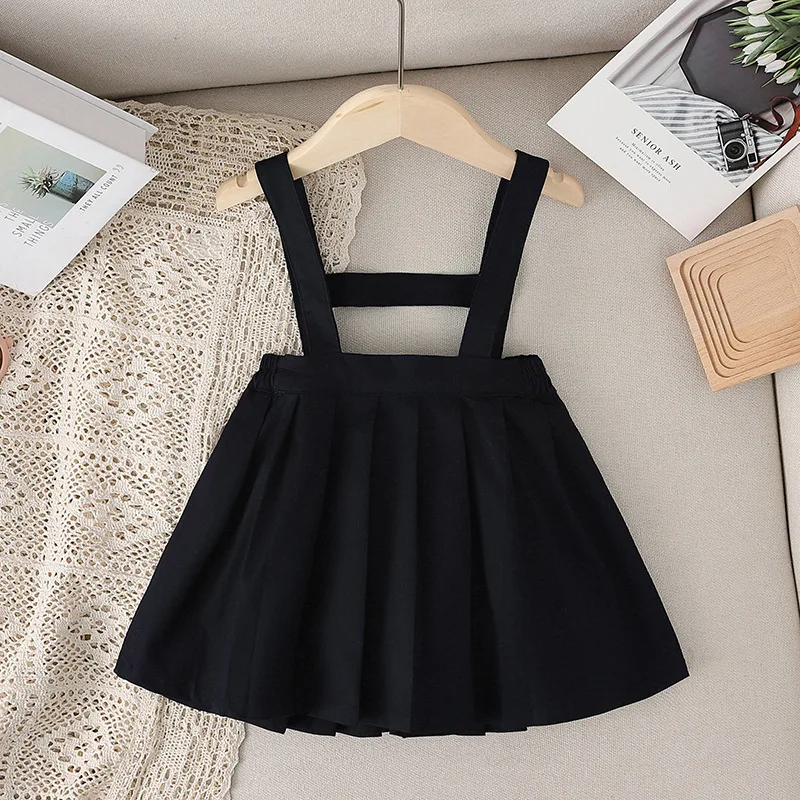 

Jumpsuit for Newborn Baby Girls Pleated skirt 2021 Summer New Suspenders Rompers Infant Pure Cotton Clothes Girls Costume
