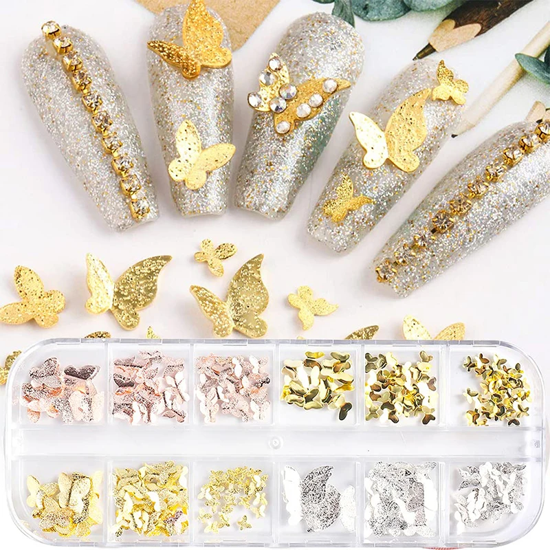 Роскошные брендовые заклепки для ногтей дизайнерские логотипы материалы