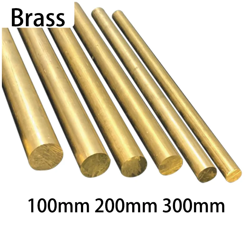 

Dia 12mm To 38mm Brass Round Rod Bar Length 100mm 200mm 300mm Solid Pure Copper Lathe Cutting Tool Metal Rods