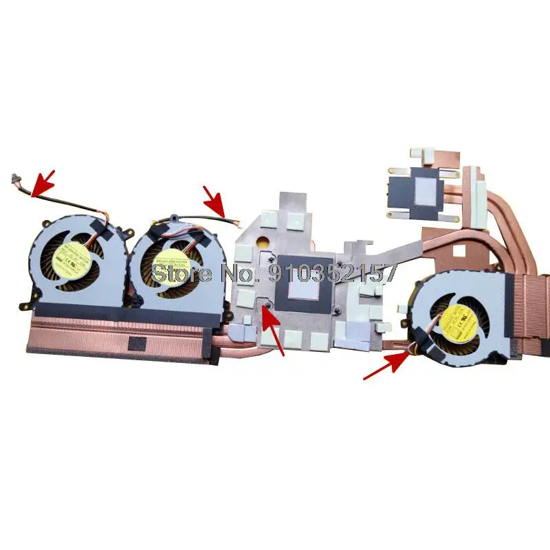 Процессор GPU вентилятор и радиатор для CLEVO PA70HP PA70HS-G PA71HS PA70HP6-G PA71HP6 6-31-PA702-103 PA70ES G99E T700