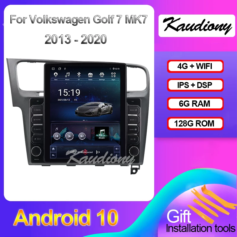 

Kaudiony Tesla Style Android 10.0 For VW Volkswagen Golf 7 Car DVD Player Auto Radio GPS Navigation Stereo Video 4G BT 2013-2020