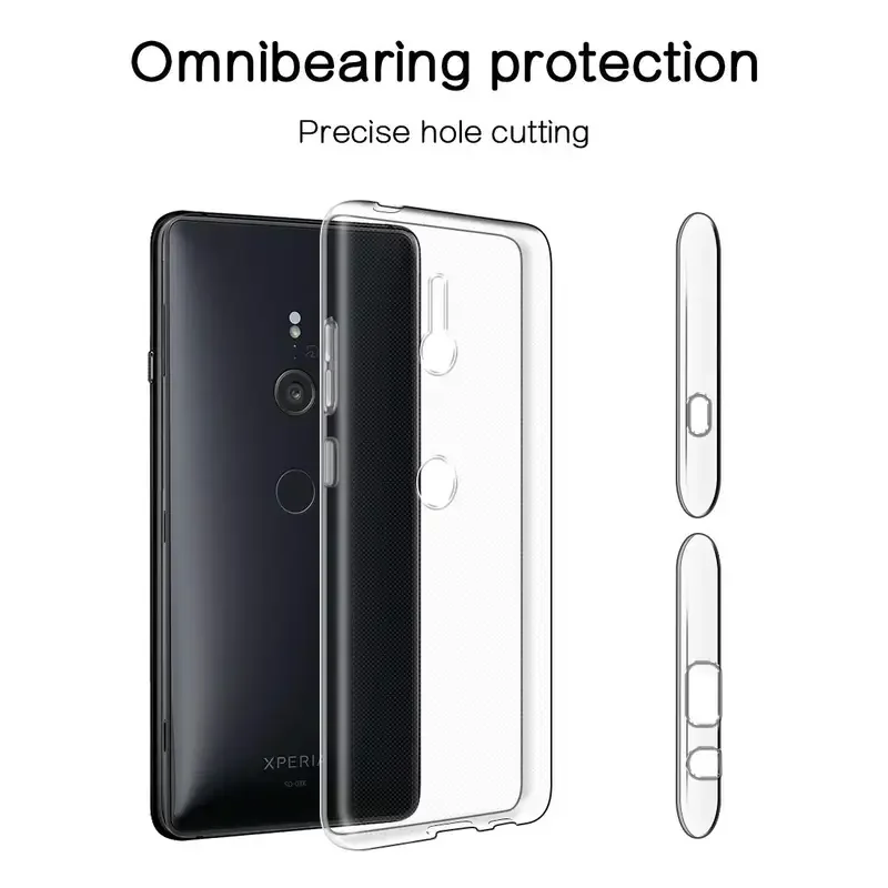 Прозрачный чехол из ТПУ для телефона Sony Xperia XZ4 XZ3 h8416 h9436 тонкий мягкий силиконовый