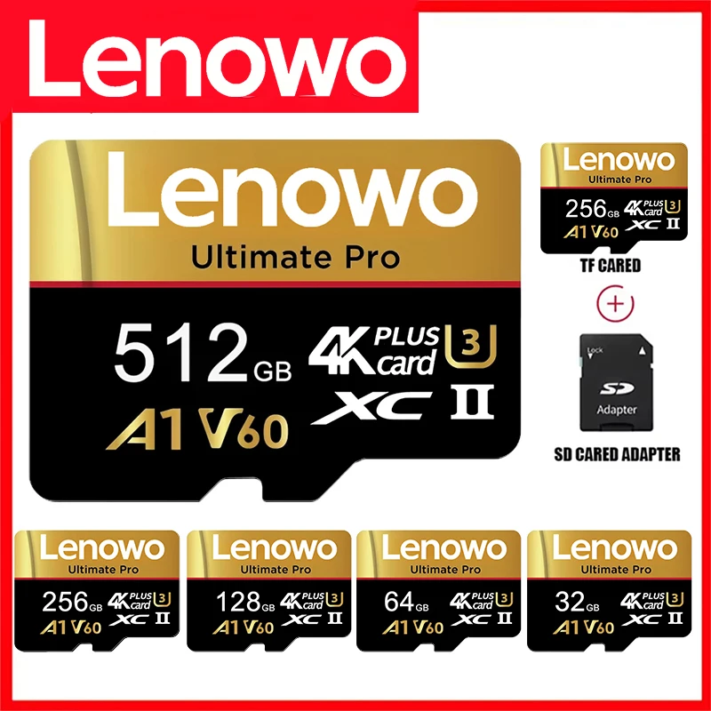 Фото Легкие карты памяти Micro TF SD 256 ГБ, 128 ГБ, 16 ГБ, X-Ray Proof V60 для игровых консолей/дронов №1