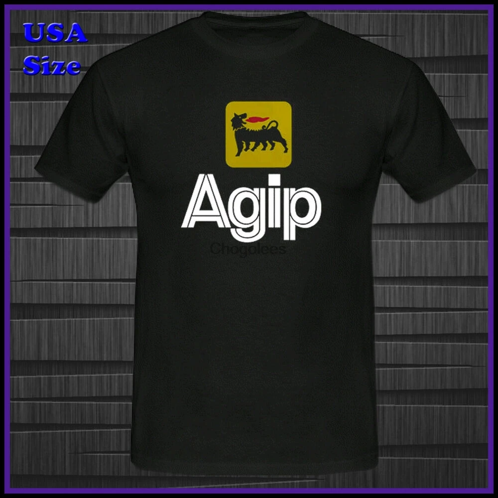 Новая футболка с логотипом Agip Oil США размер S-5XL |