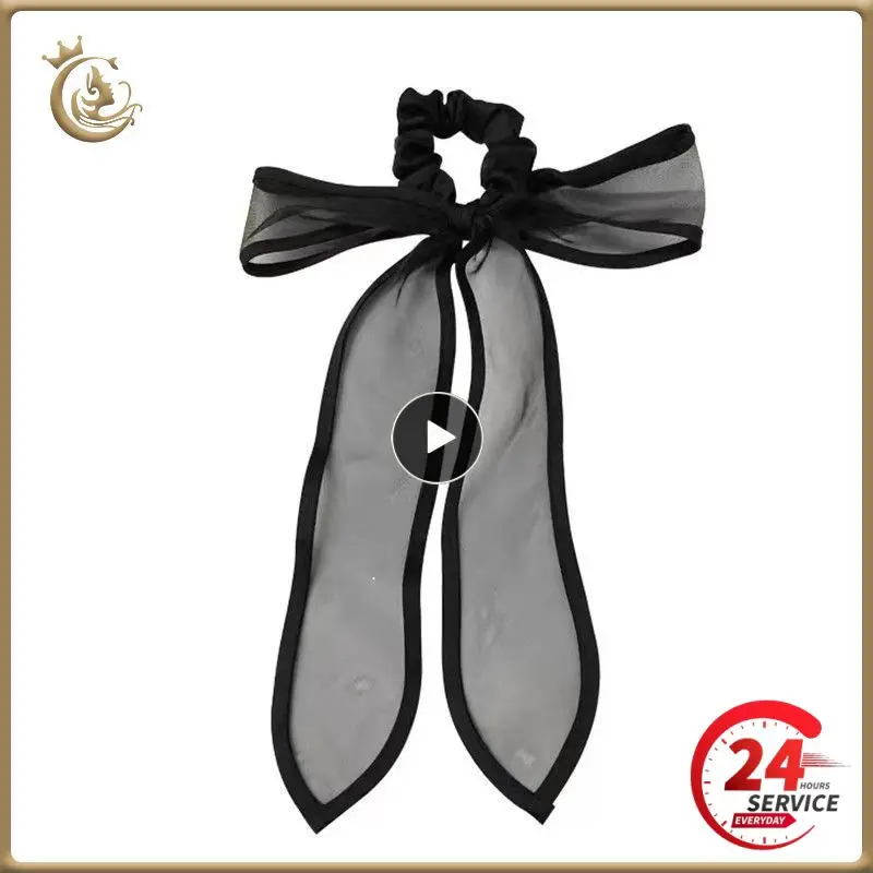 

Bow Ribbon Popular Bow Ribbon Design Easy And Fast Operationdy Large Intestine Hair Ring Black Yarn Hair Accessories