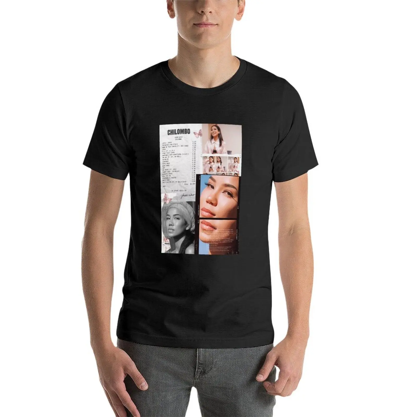 Футболка Jhené с коллажем винтажная аниме рубашка для мальчика винтажные футболки