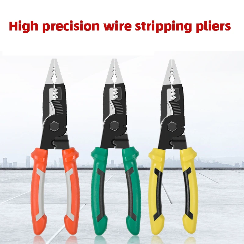 

1pc Multiple Wire Stripper Electric Wire Stripping Pliers Decrustation Plier Electrical Cutting Tool Cable Peeling Scissors