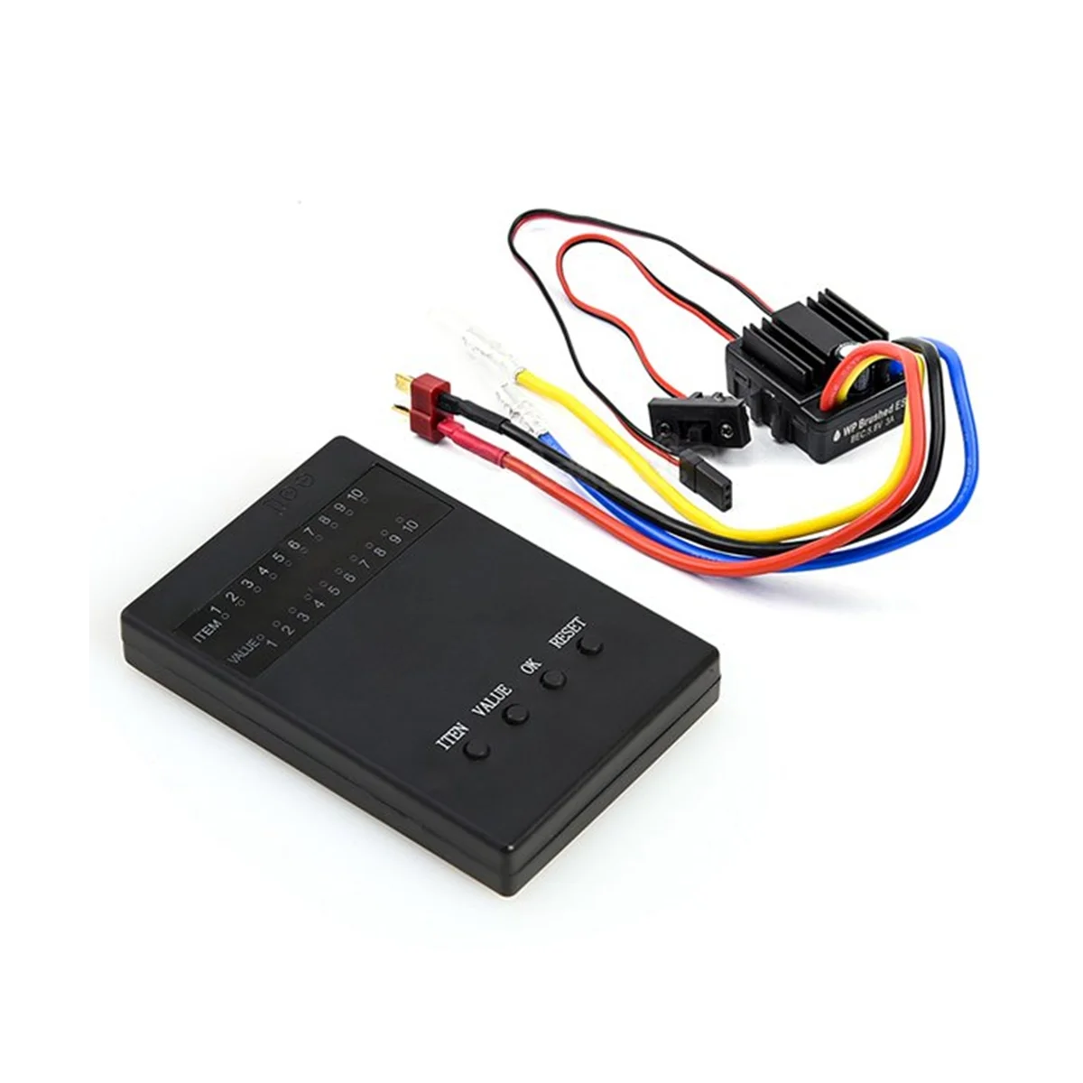 

80A Brushed 1080 Electronic Governor Waterproof ESC with Program Card for 1: 10 1/8 Track Car