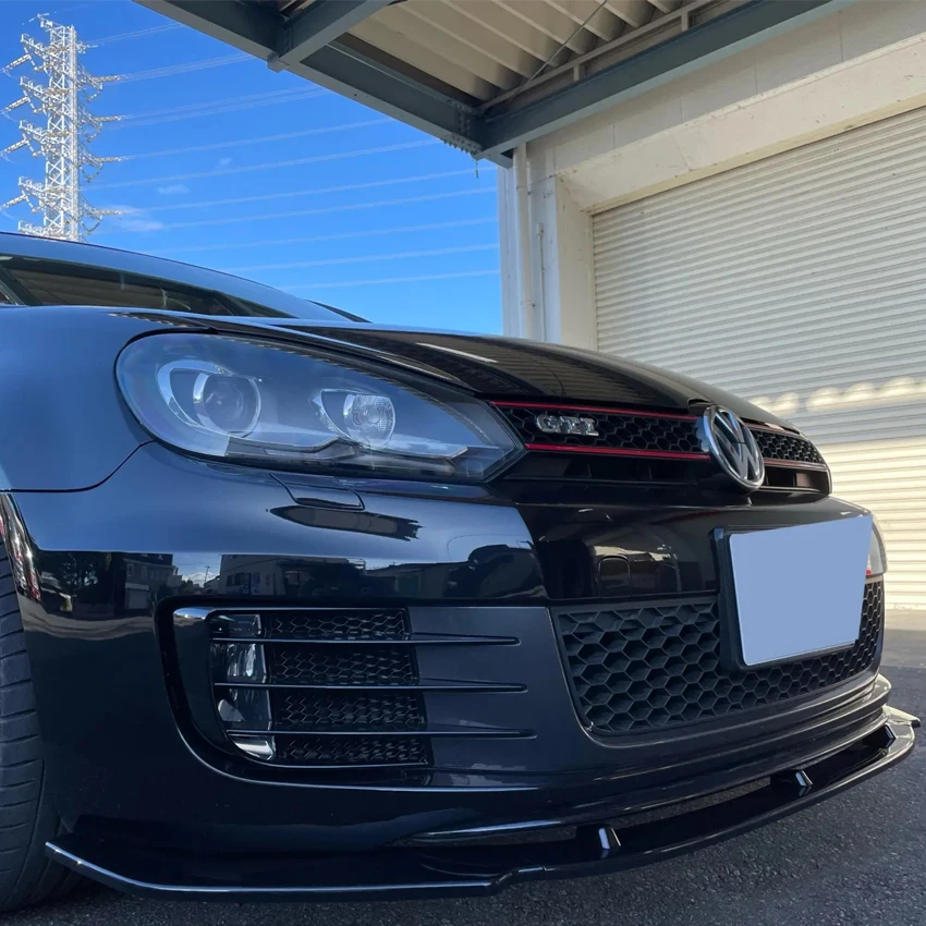 3 шт./набор автомобильные разветвители для переднего бампера Volkswagen Golf 6 MK6 GTI GTD 2009