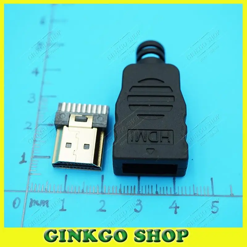 25 компл./лот HDMI-совместимый штекер 19-контактный разъем, разъем HDMI-совместимый 19P 19-контактный паяльный Тип HDMI-совместимый