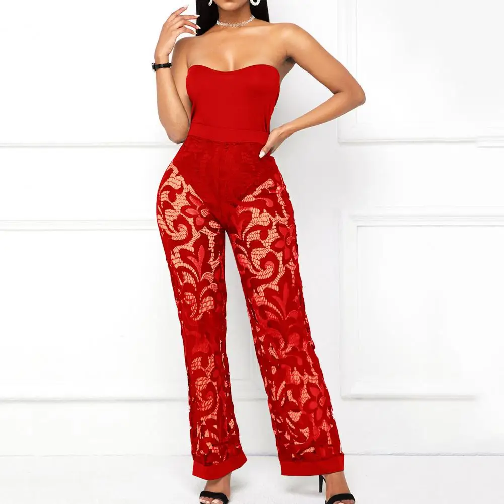 

3 Pcs/Set Fabulous Tight Waist See-through Lady Jacket Set Top Pants Robe Suit Thin 3 Pieces
